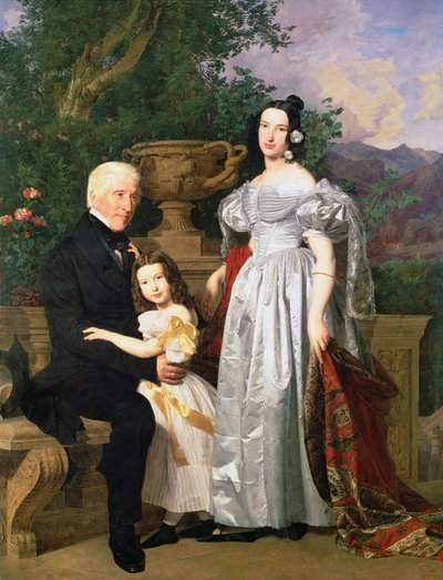 The Kerzman Family by Ferdinand Georg Waldmuller